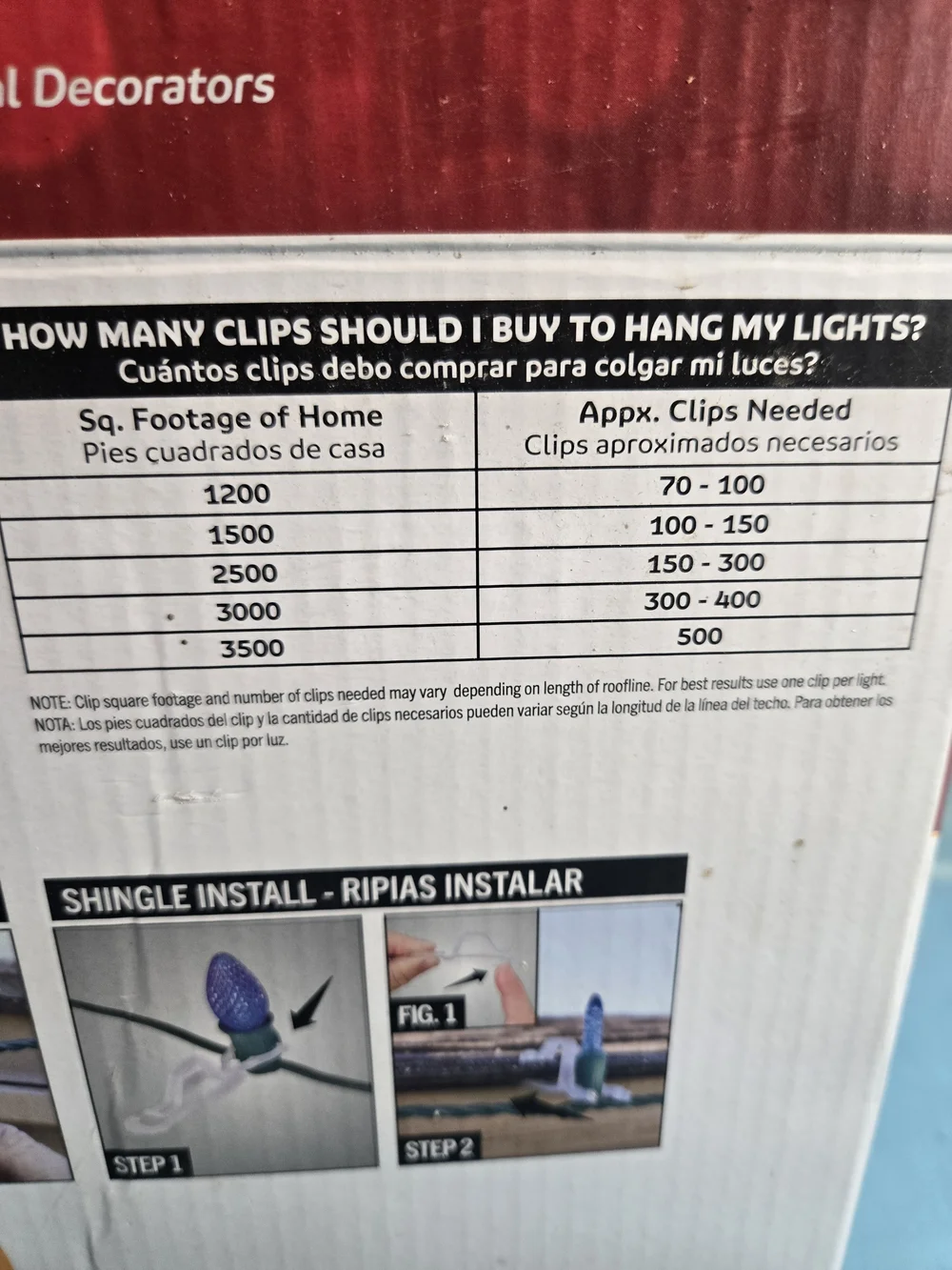100 Universal Light Clips! Simple Living Solutions For Gutters, Shingles & Tile